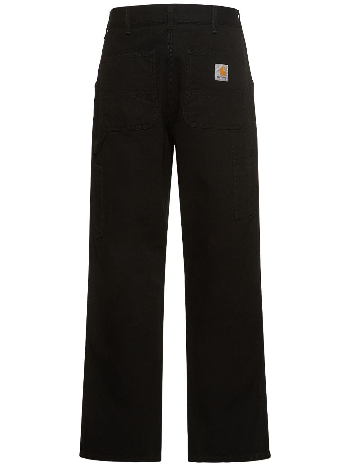 Shop Carhartt L32 Double Knee Organic Cotton Jeans In Black