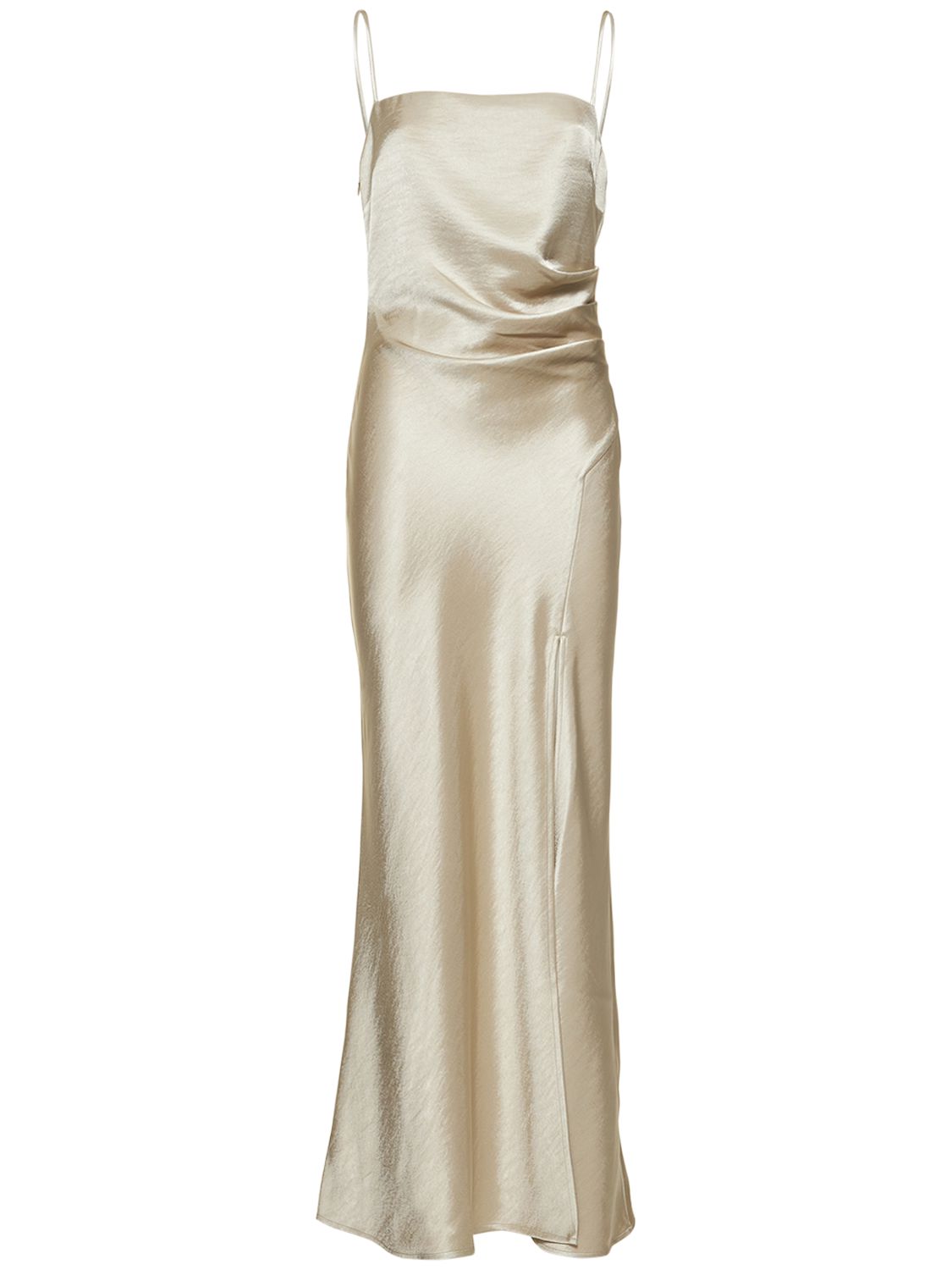 Bec & Bridge Nadia Satin Maxi Dress In Ecru | ModeSens