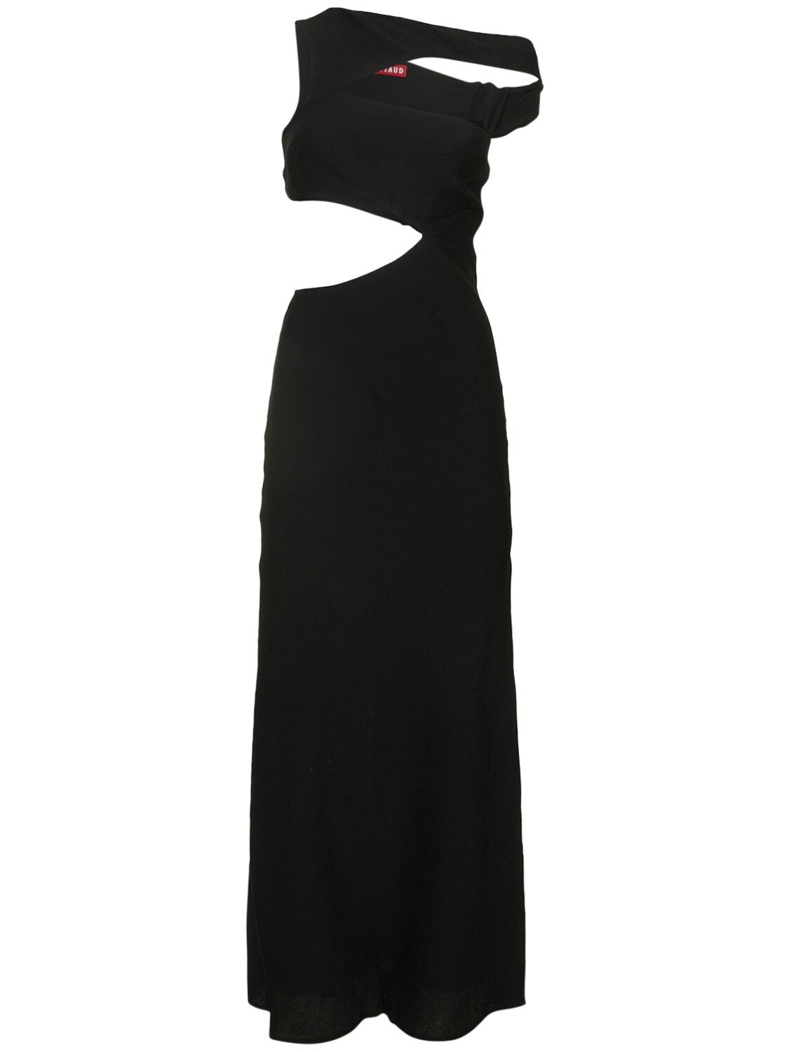 STAUD PRYSMATIC CUTOUT LONG DRESS