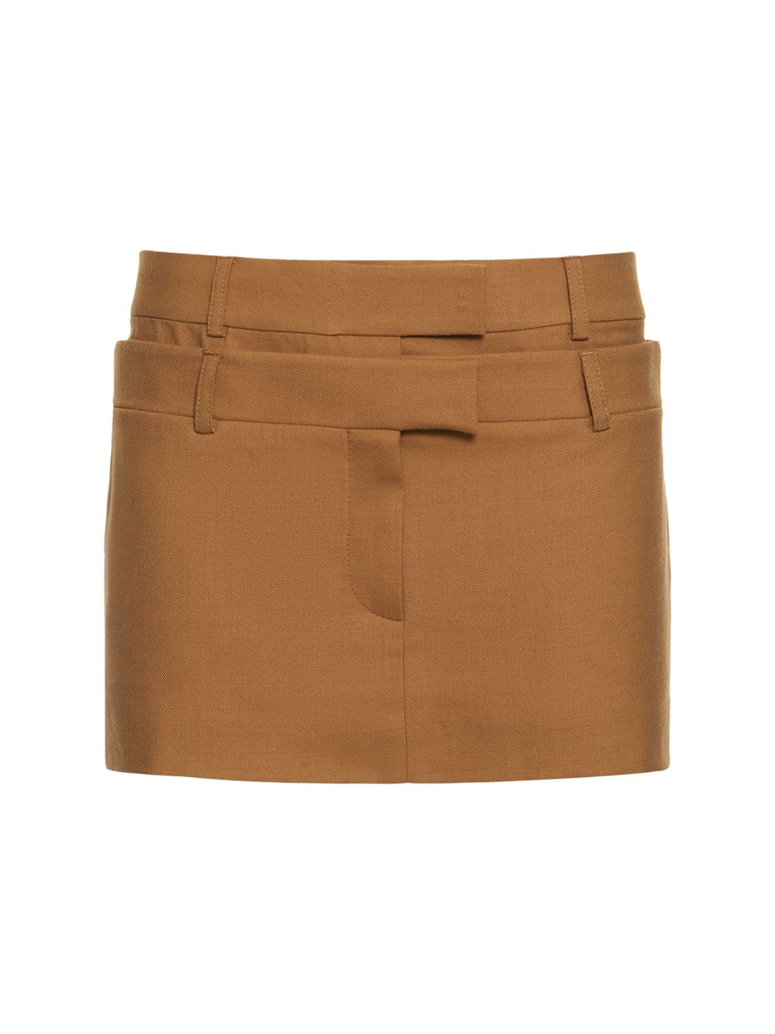 AYA MUSE MORIO WOOL BLEND MINI SKIRT