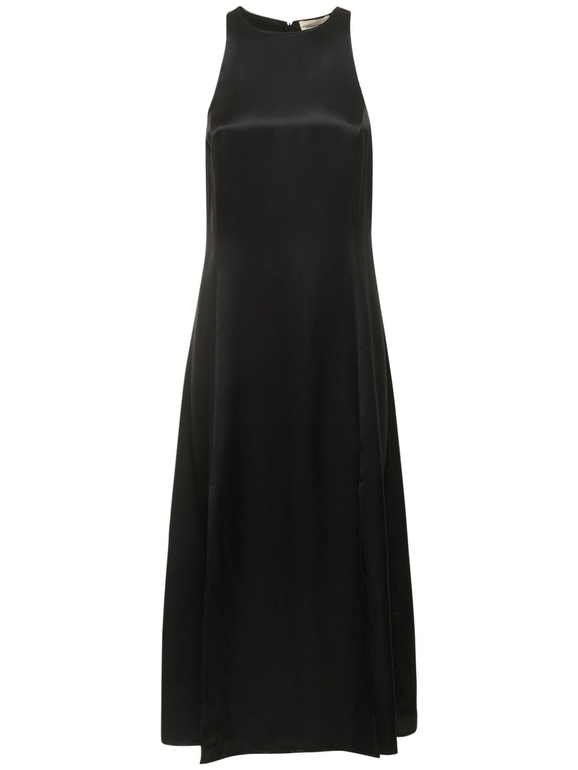 Mina Satin Silk Long Sleeveless Dress – WOMEN > CLOTHING > DRESSES