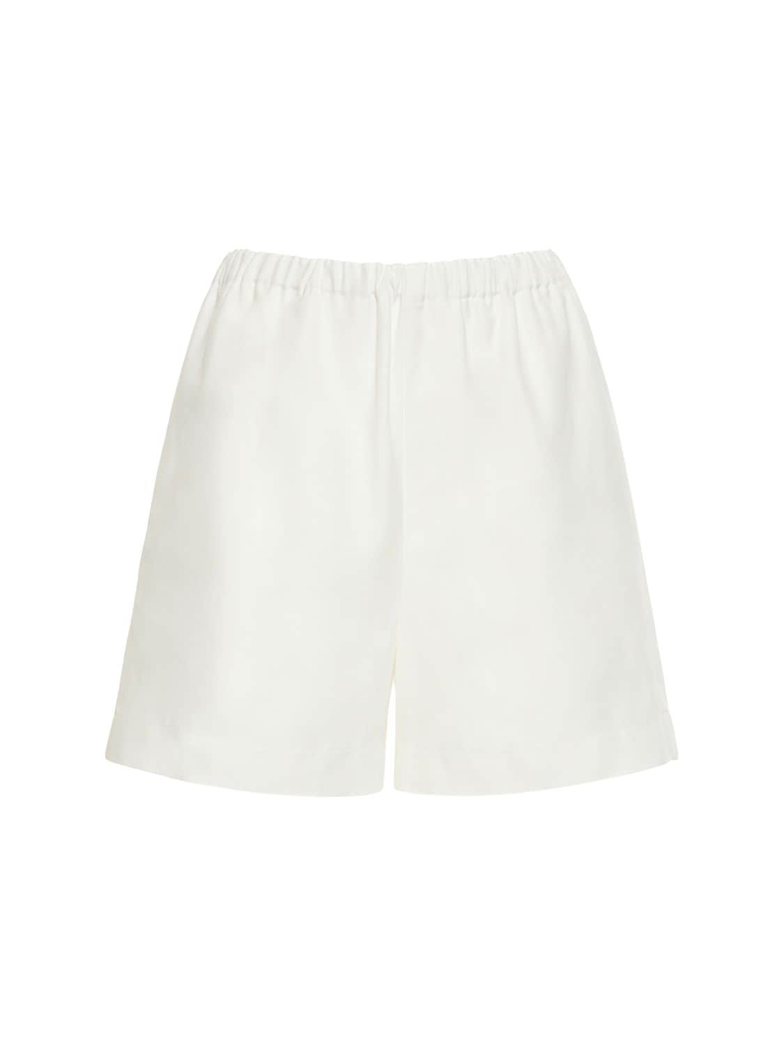 Image of Seto Viscose & Linen Shorts
