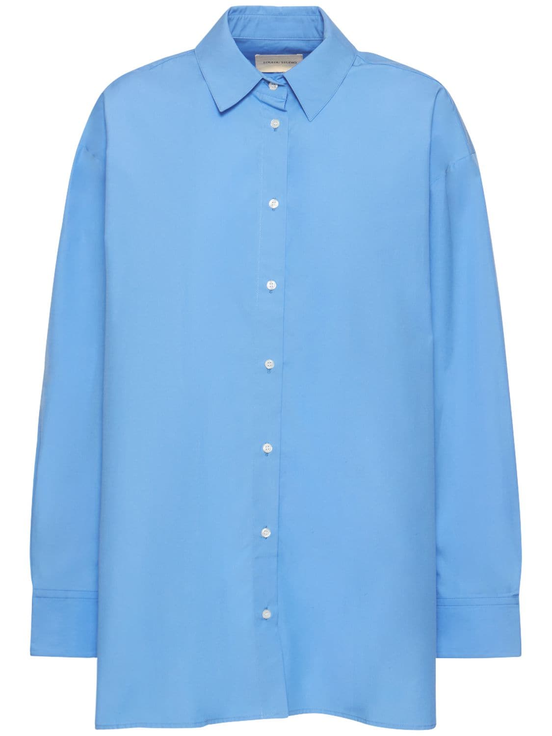 LOULOU STUDIO ESPANTO COTTON POPLIN SHIRT