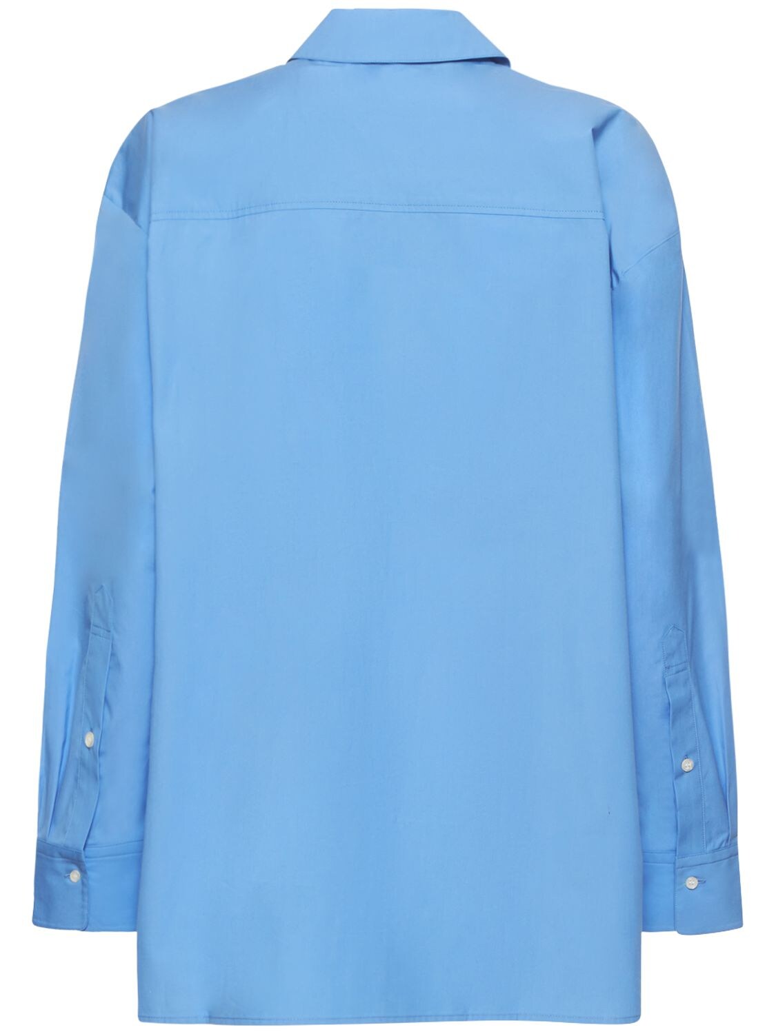 LOULOU STUDIO ESPANTO COTTON POPLIN SHIRT 