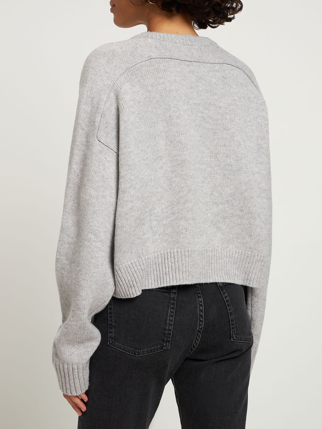 Shop Loulou Studio Bruzzi Wool & Cashmere Sweater In Grey