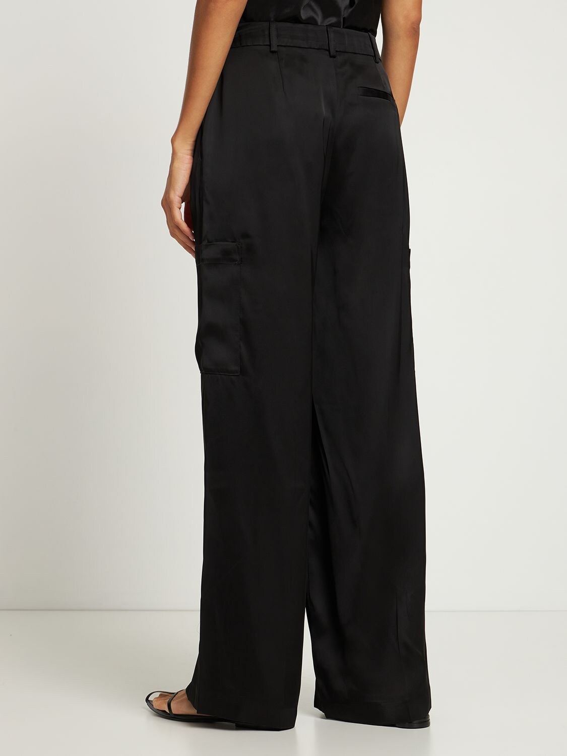 LOULOU STUDIO CARMEL VISCOSE WIDE PANTS 