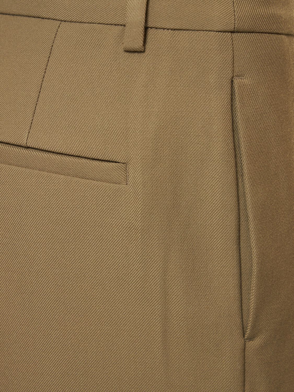 BITE STUDIOS TAILORED FOLD UP WOOL PANTS 