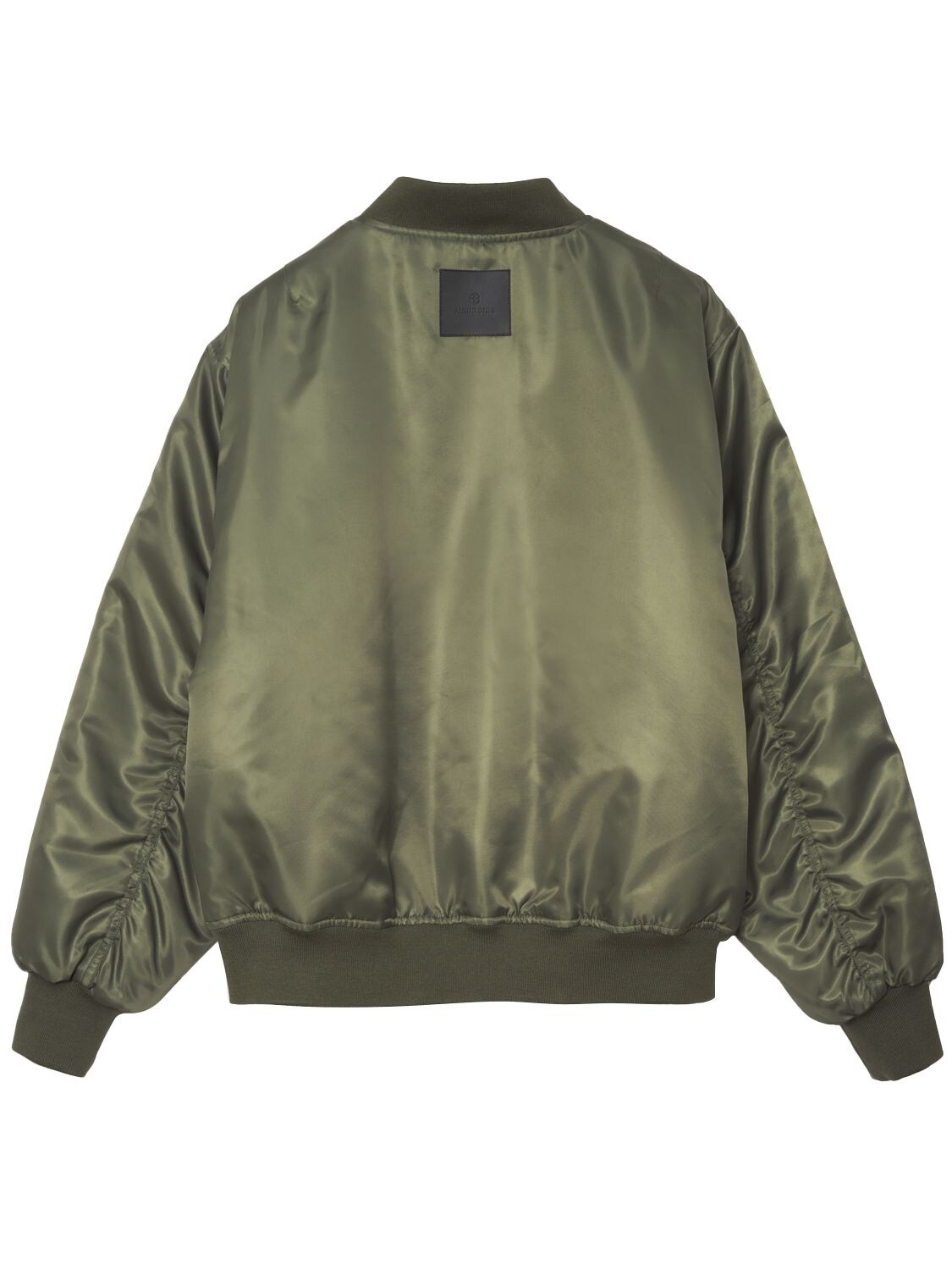Shop Anine Bing Leon Nylon Bomber Jacket In Army Green