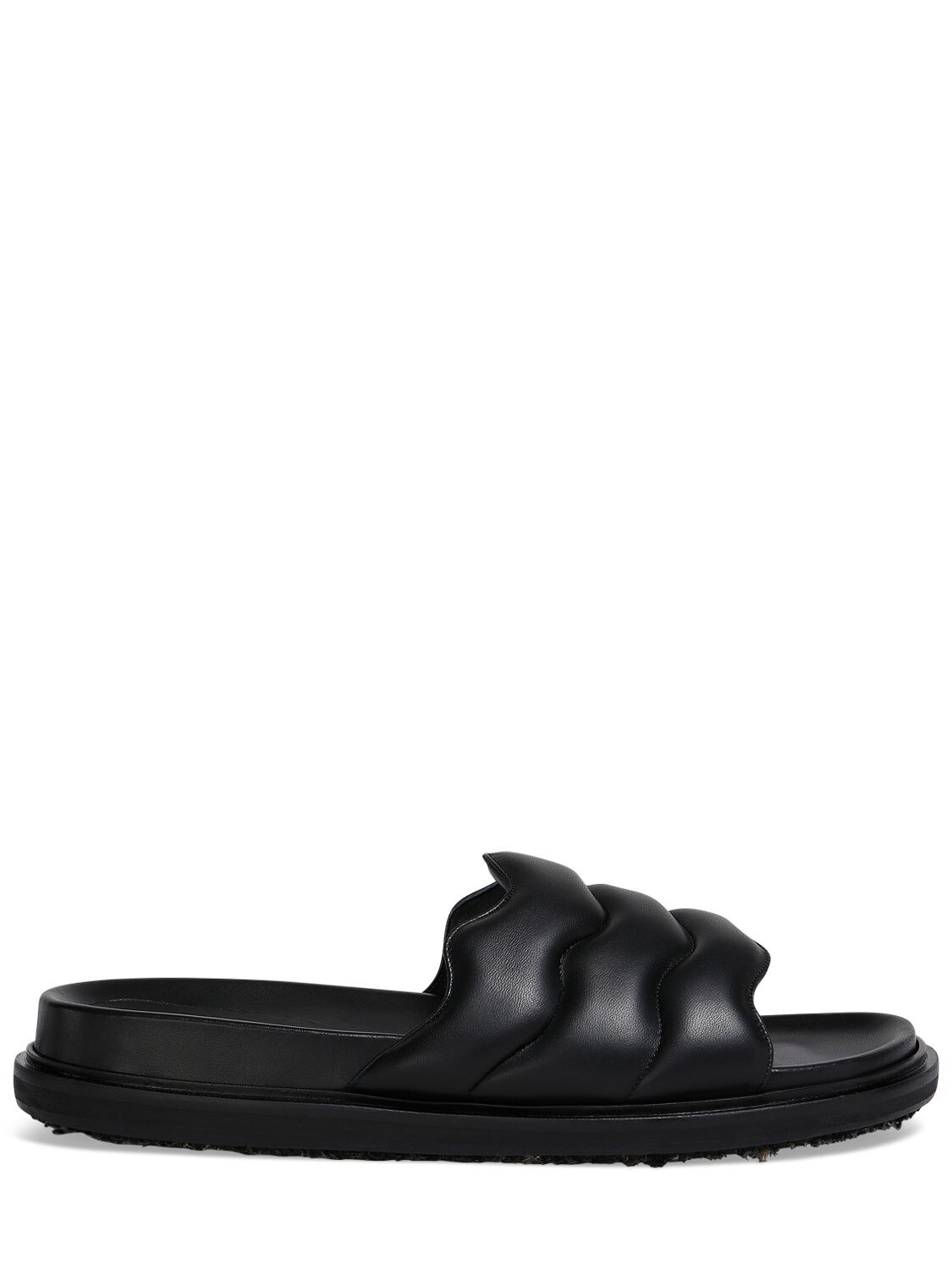 Marni Leather Sandals In Black