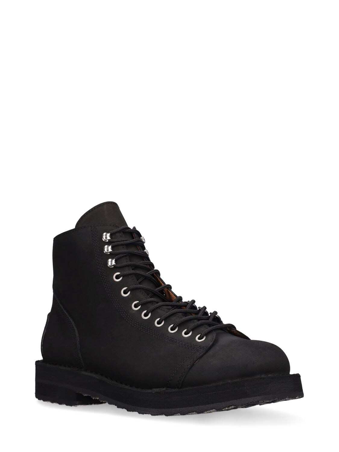 Yohji Yamamoto Lace-up Leather Ankle Boots In Black | ModeSens