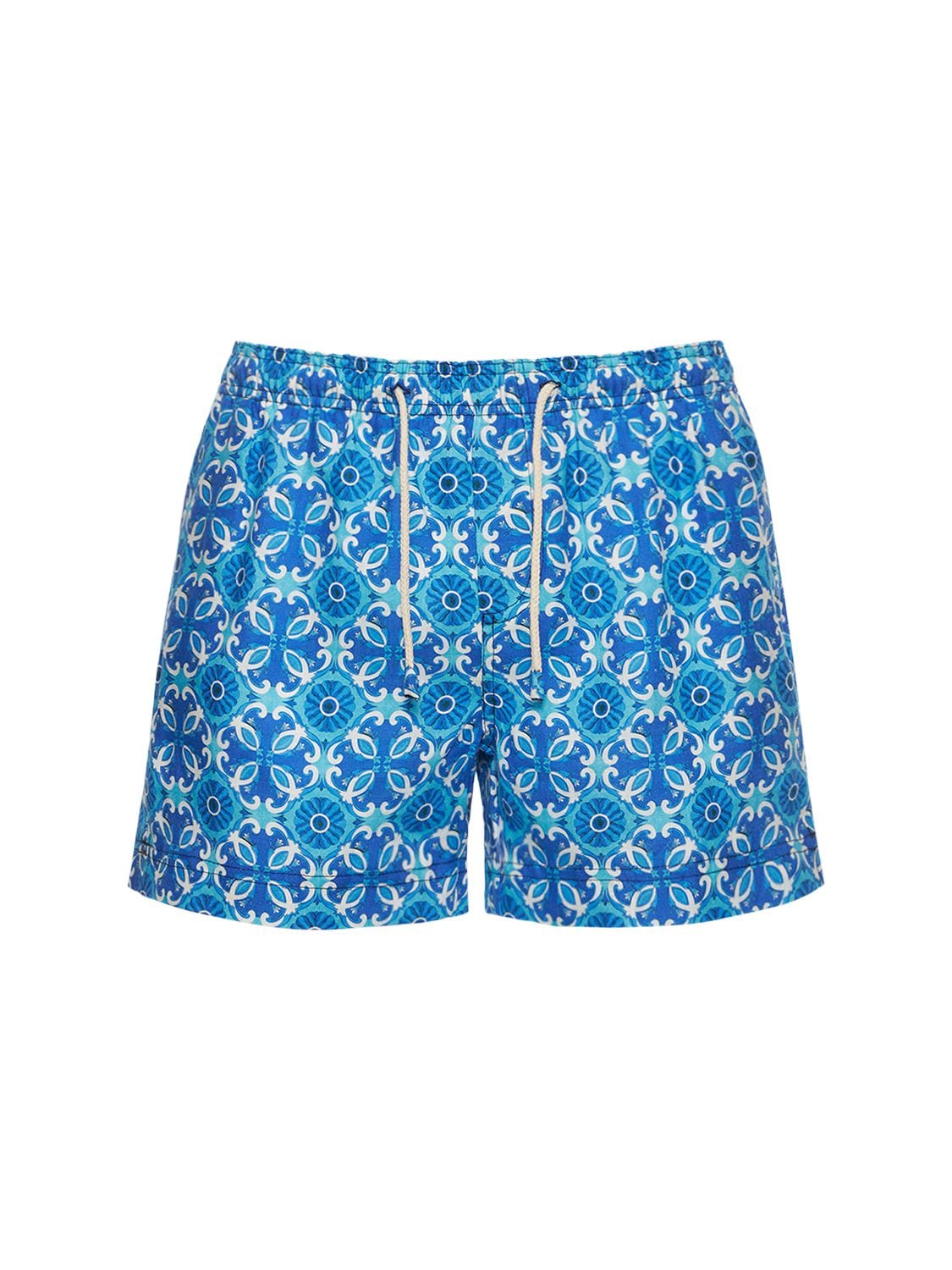 Amalfi Print Straight Linen Swim Shorts – MEN > CLOTHING > SWIMWEAR