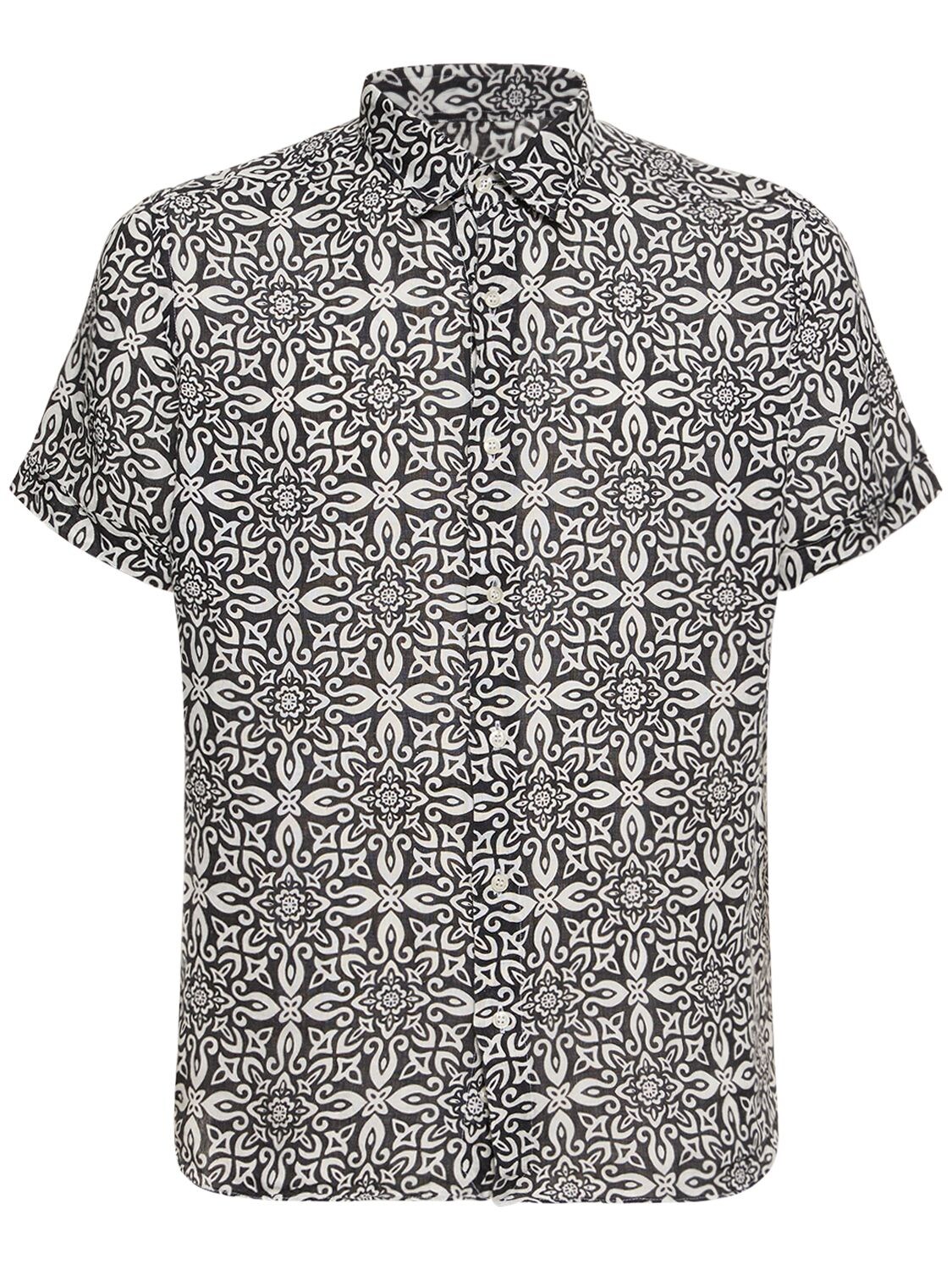 Camicia Capo Rizzuto In Lino Stampato