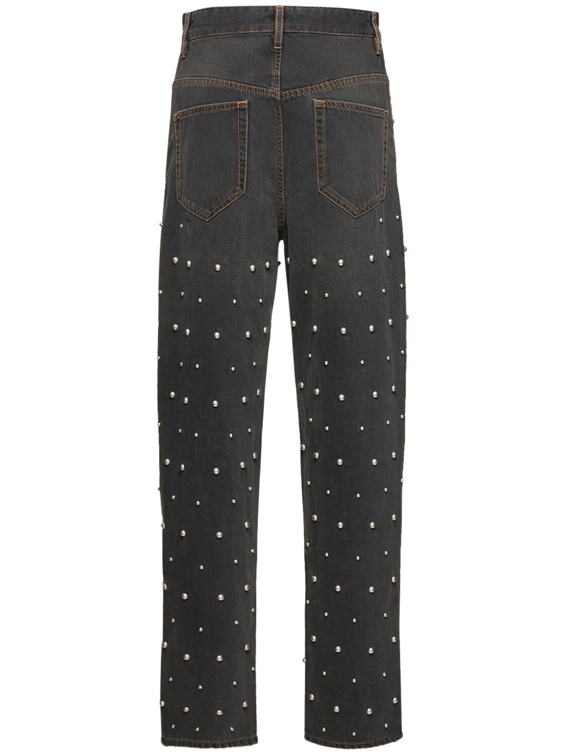 Isabel Marant Étoile Corsy Embellished Boyfriend Jeans In Black | ModeSens