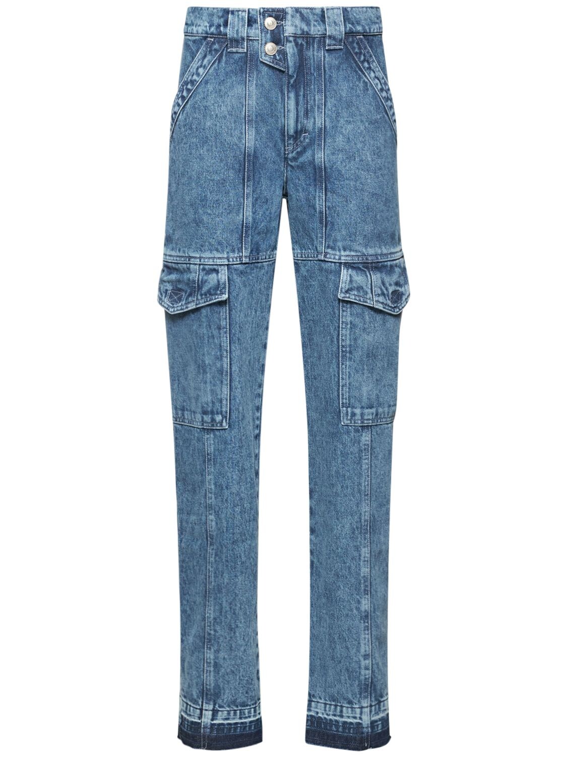 ISABEL MARANT ÉTOILE VAYONEO COTTON DENIM CARGO JEANS