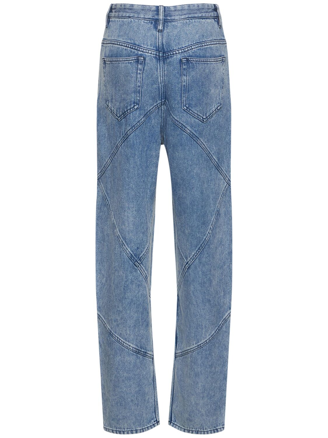 Shop Marant Etoile Corsy Lyocell Denim Jeans In Blue