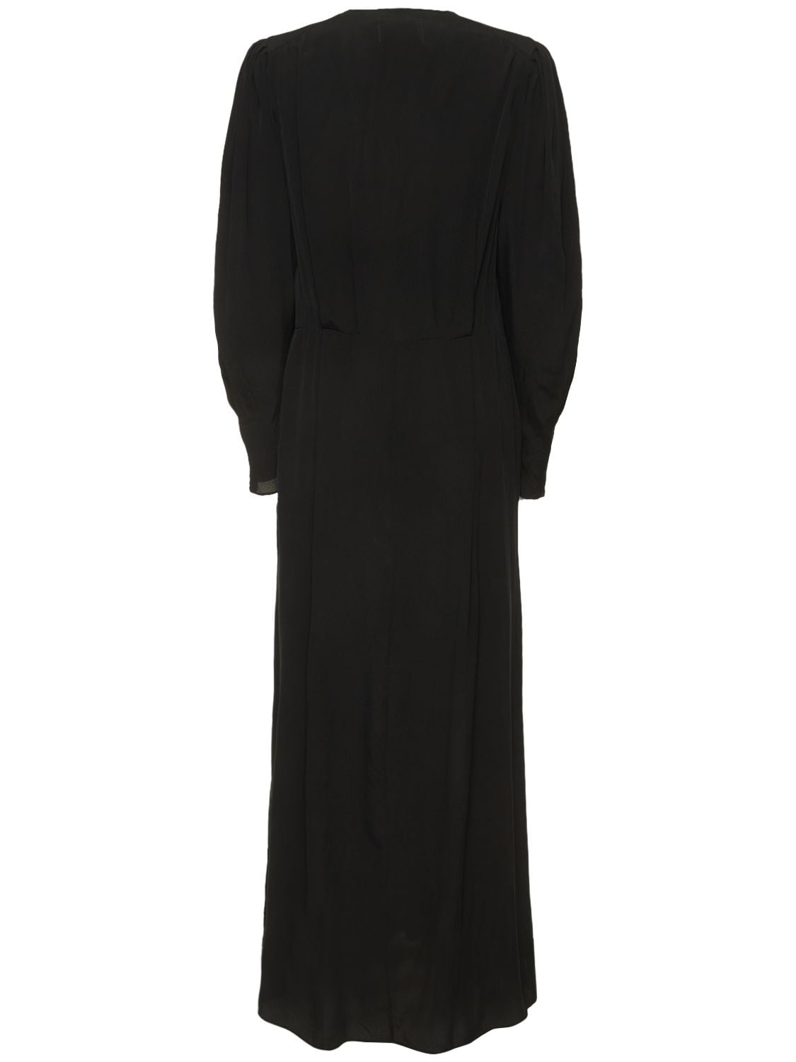 Shop Isabel Marant Étoile Ezinia Jersey Long Dress In Black