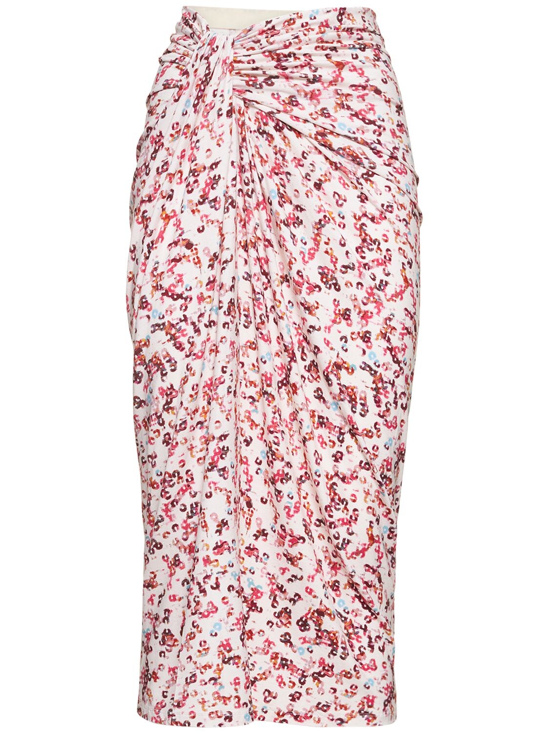 ISABEL MARANT ÉTOILE JELDIA PRINTED VISCOSE JERSEY MIDI SKIRT
