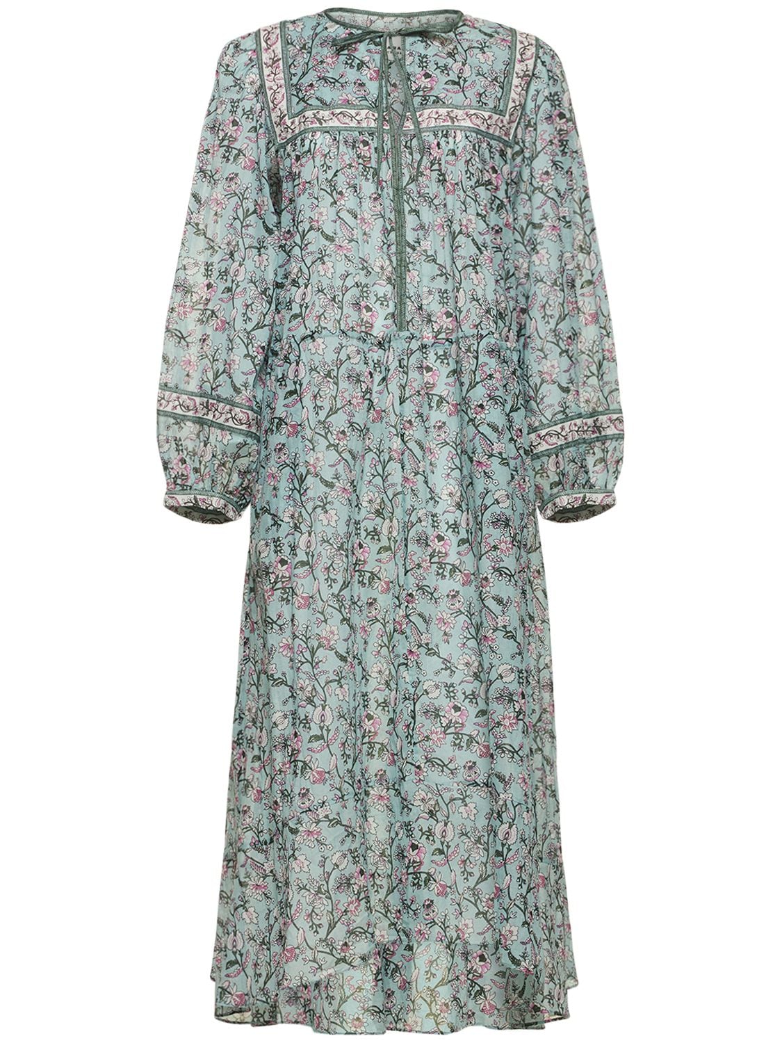 ISABEL MARANT ÉTOILE GREILA PRINTED COTTON MIDI DRESS