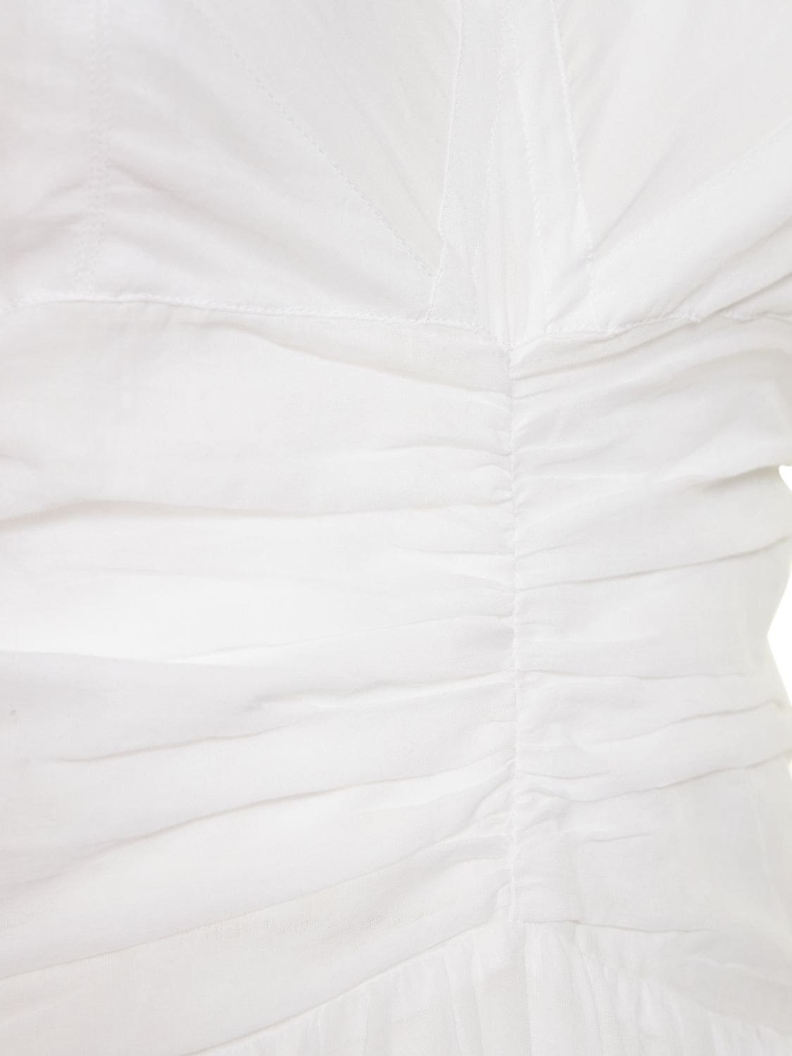 Shop Isabel Marant Étoile Giana Cotton Voile Long Dress In White
