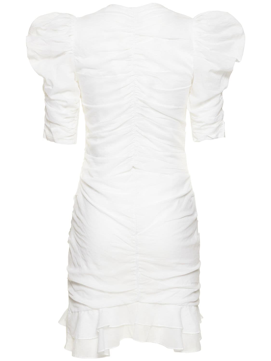 Shop Isabel Marant Étoile Sireny Cotton Voile Mini Dress In White