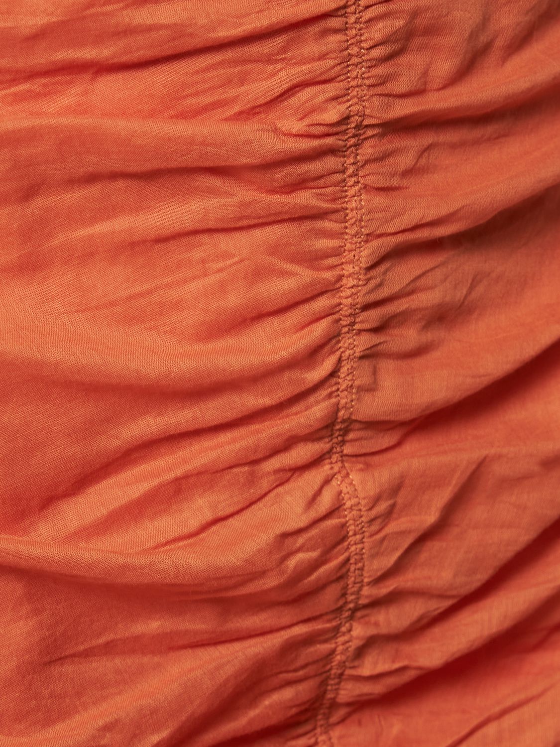 Shop Marant Etoile Sireny Cotton Voile Mini Dress In Orange