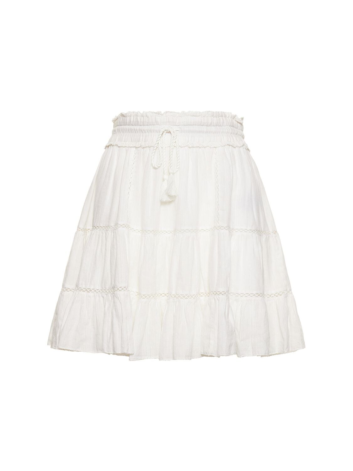 White gauze mini skirt sale