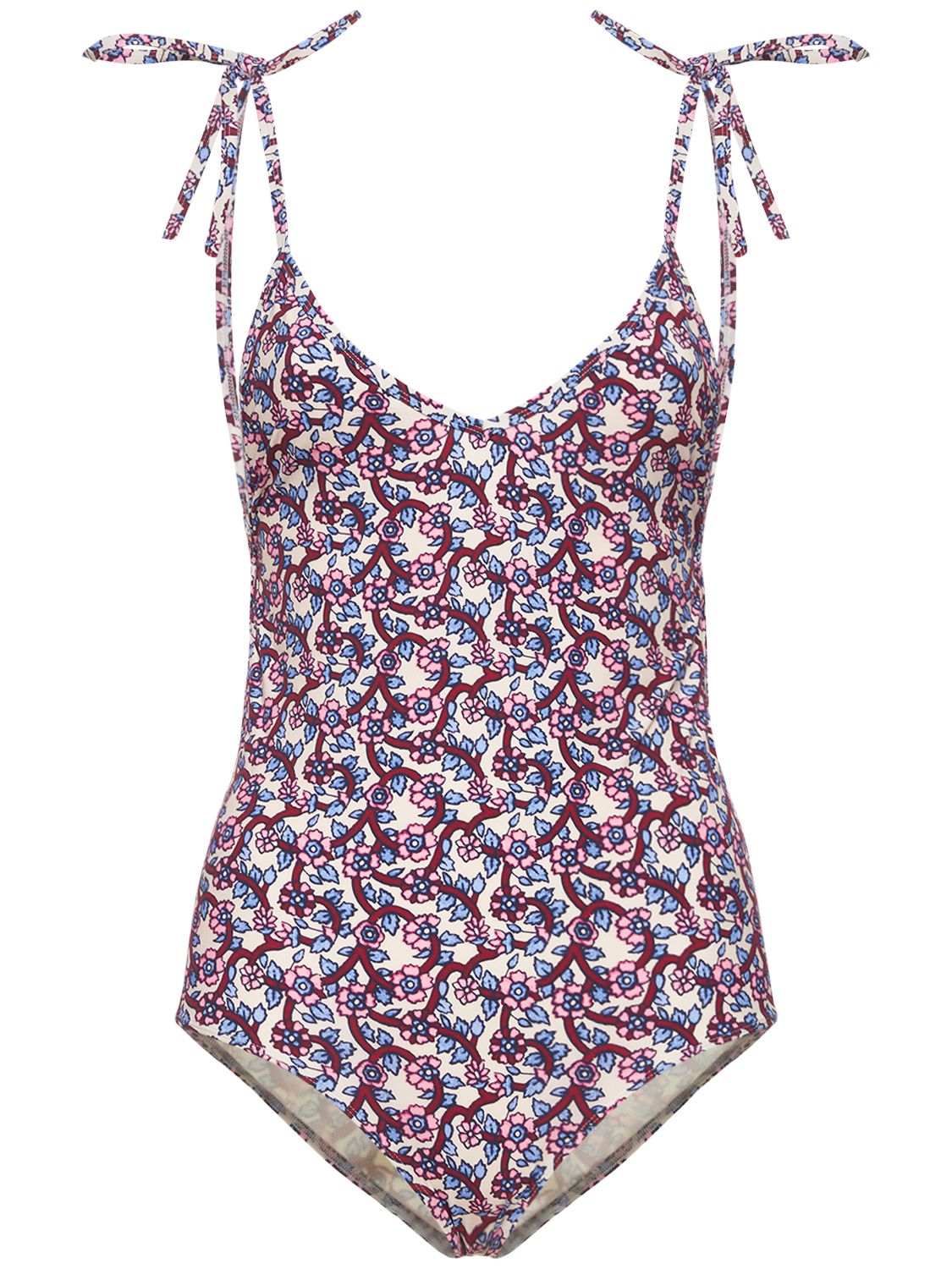 ISABEL MARANT ÉTOILE SWAN PRINTED ONE PIECE SWIMSUIT