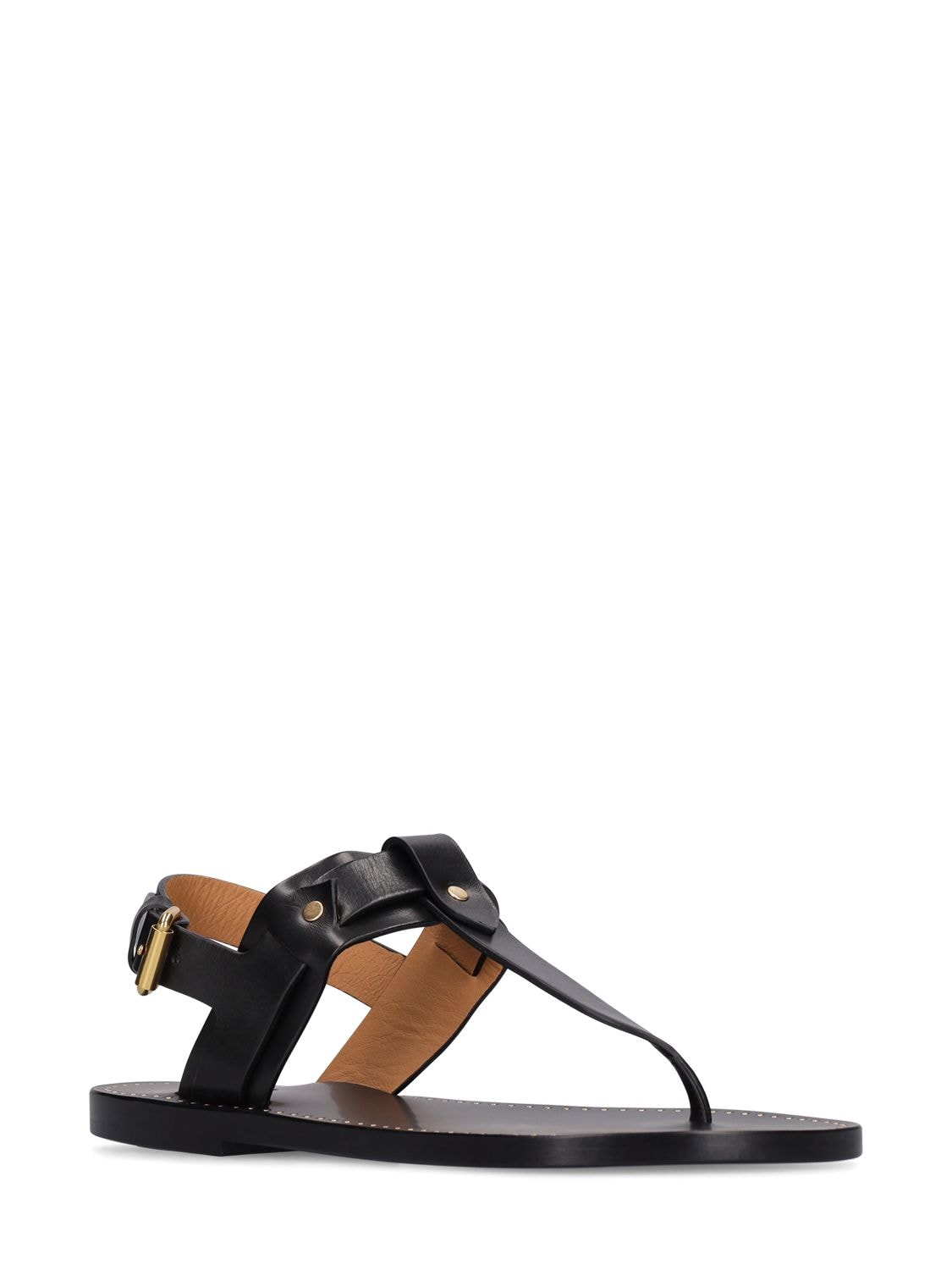 Isabel Marant Jewel Tong Flat Sandals Black | ModeSens