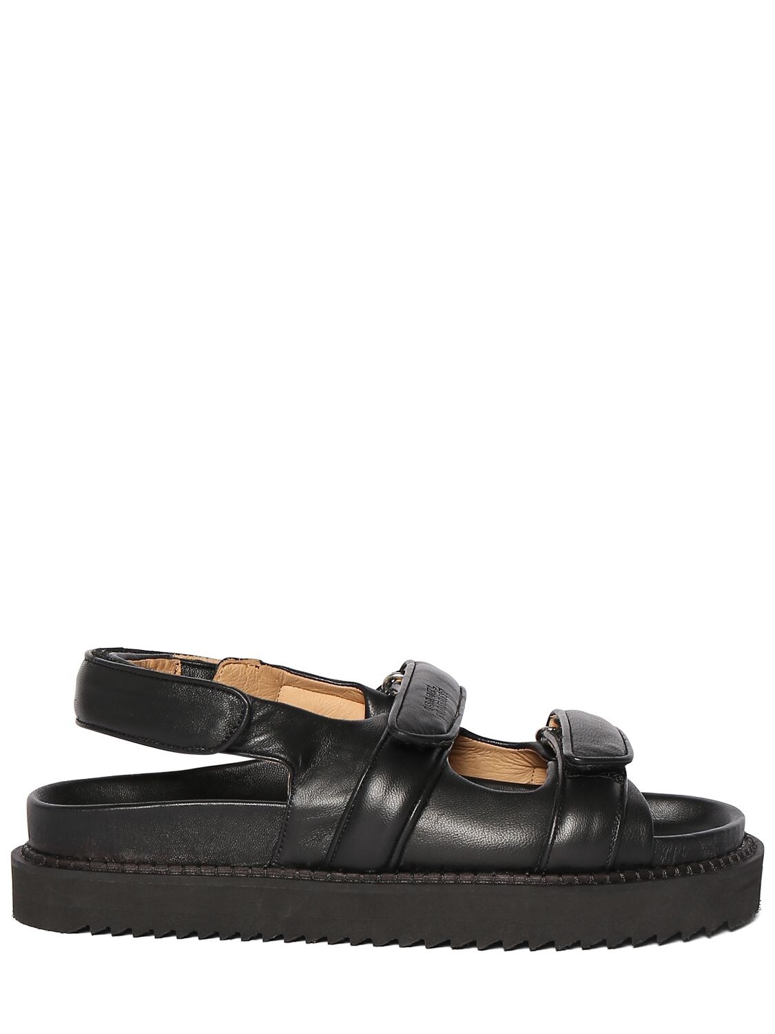 Isabel Marant 25mm Madee-gb Leather Flats In Black
