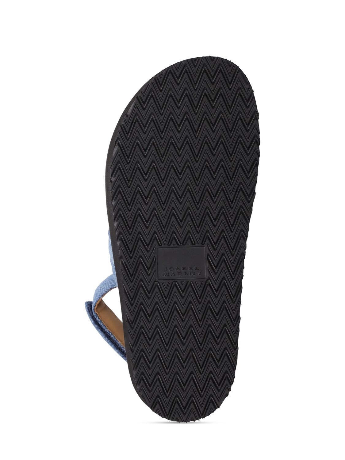 Shop Isabel Marant 25mm Madee-gb Denim Sandals