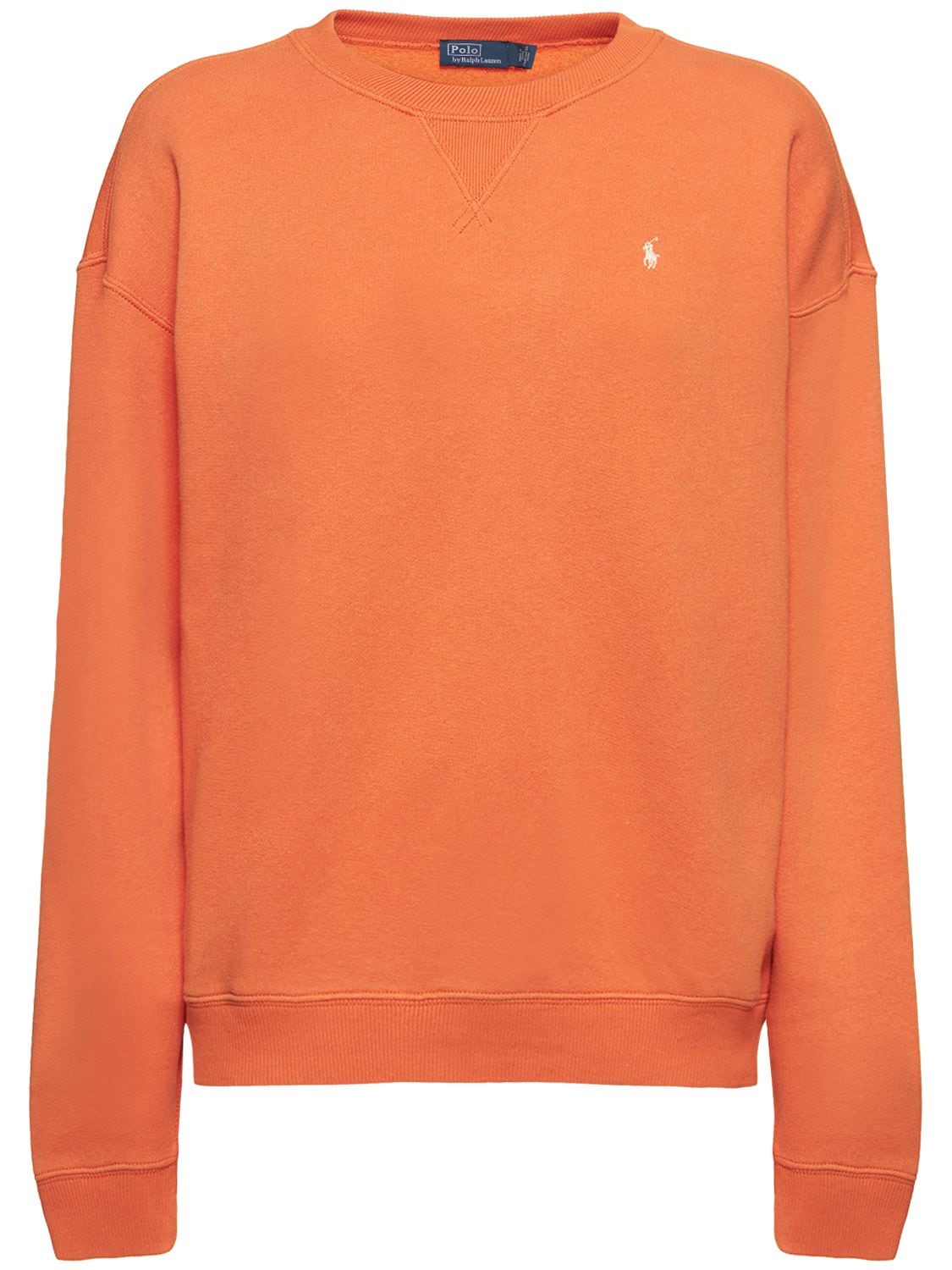 POLO RALPH LAUREN COTTON LOGO CREWNECK SWEATSHIRT