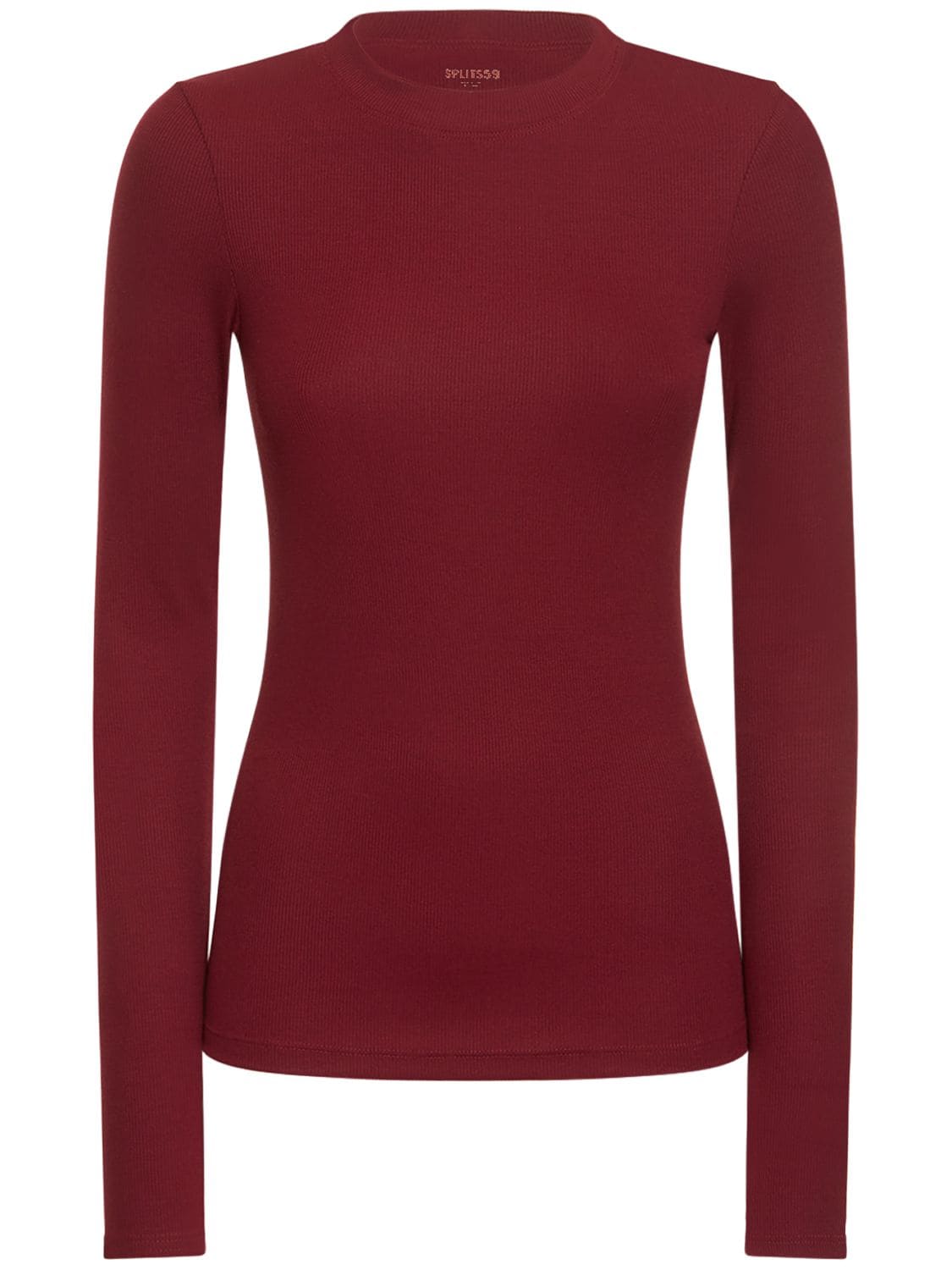 SPLITS59 LOUISE RIB LONG SLEEVE TOP 