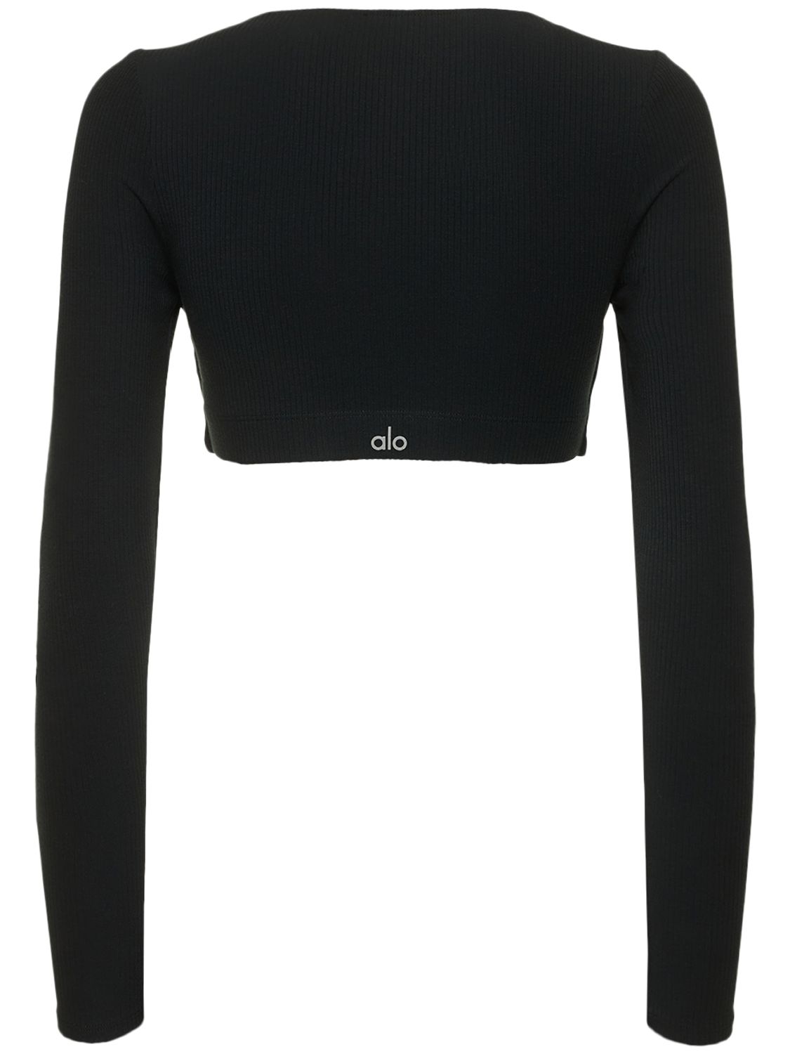 ALO YOGA Ribbed Define Long Sleeve Bra | Smart Closet
