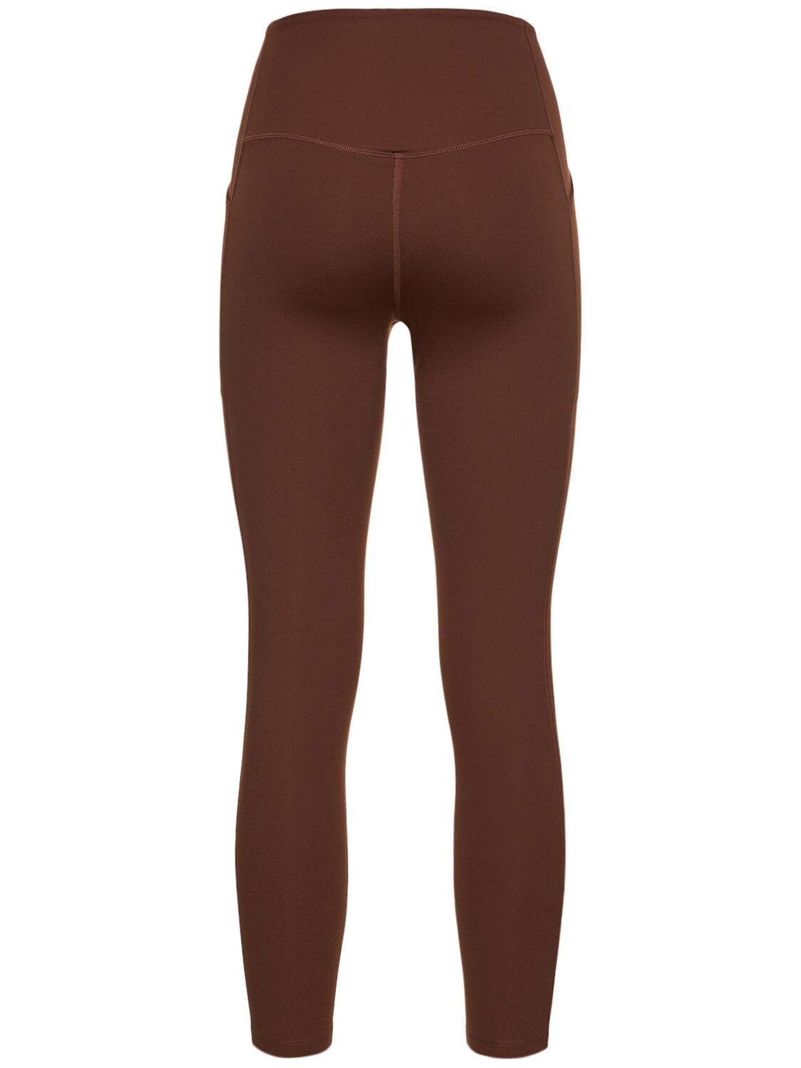 Shop Girlfriend Collective High Rise 7/8 Pocket Leggings In Brown