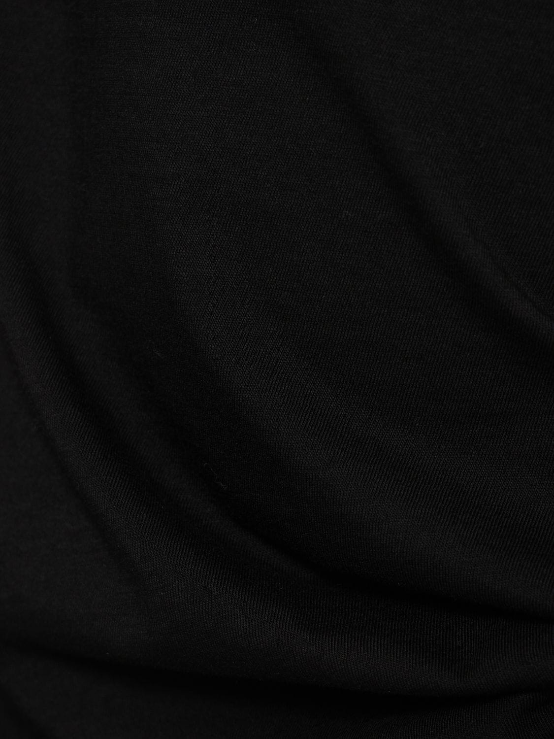 Shop Les Tien Crop Cotton T-shirt In Black