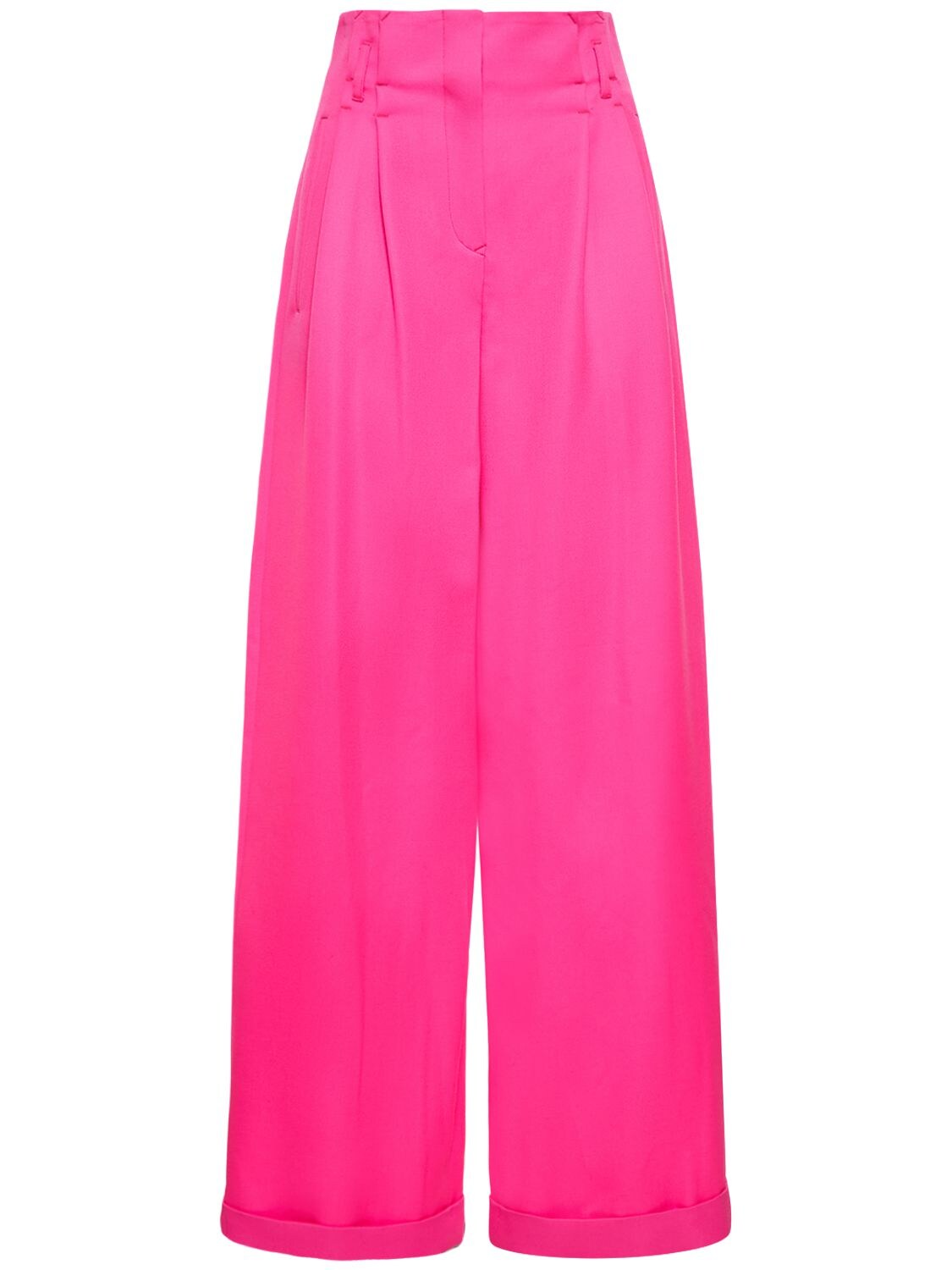 DUNDAS Frankie Hi-waist Wool Tuxedo Pants