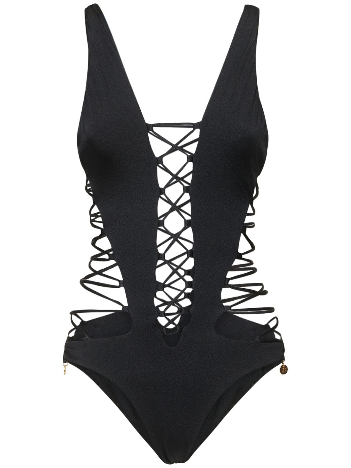 DUNDAS Bo Lace-up One Piece Swimsuit