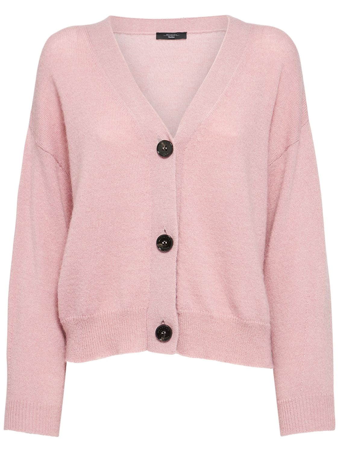 Weekend Max Mara Oblio Mohair Blend Knit Cardigan In Peonia | ModeSens