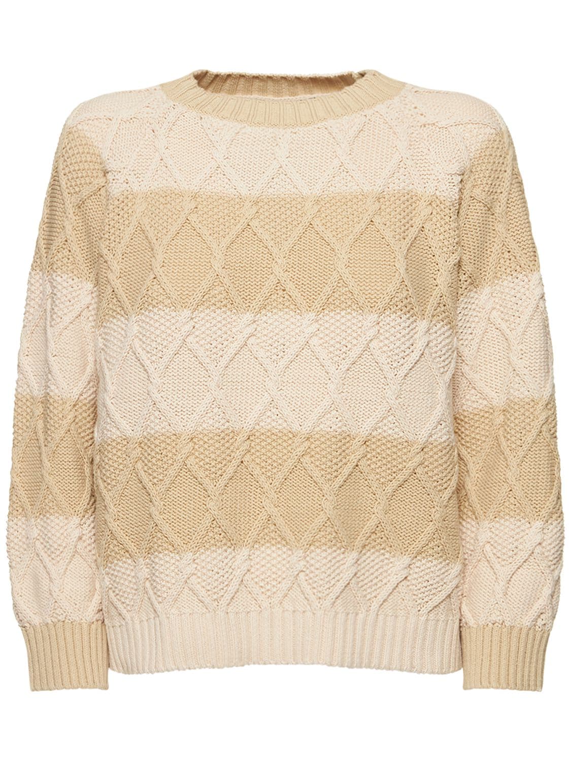 Panino Cotton Blend Knit Sweater – WOMEN > CLOTHING > KNITWEAR