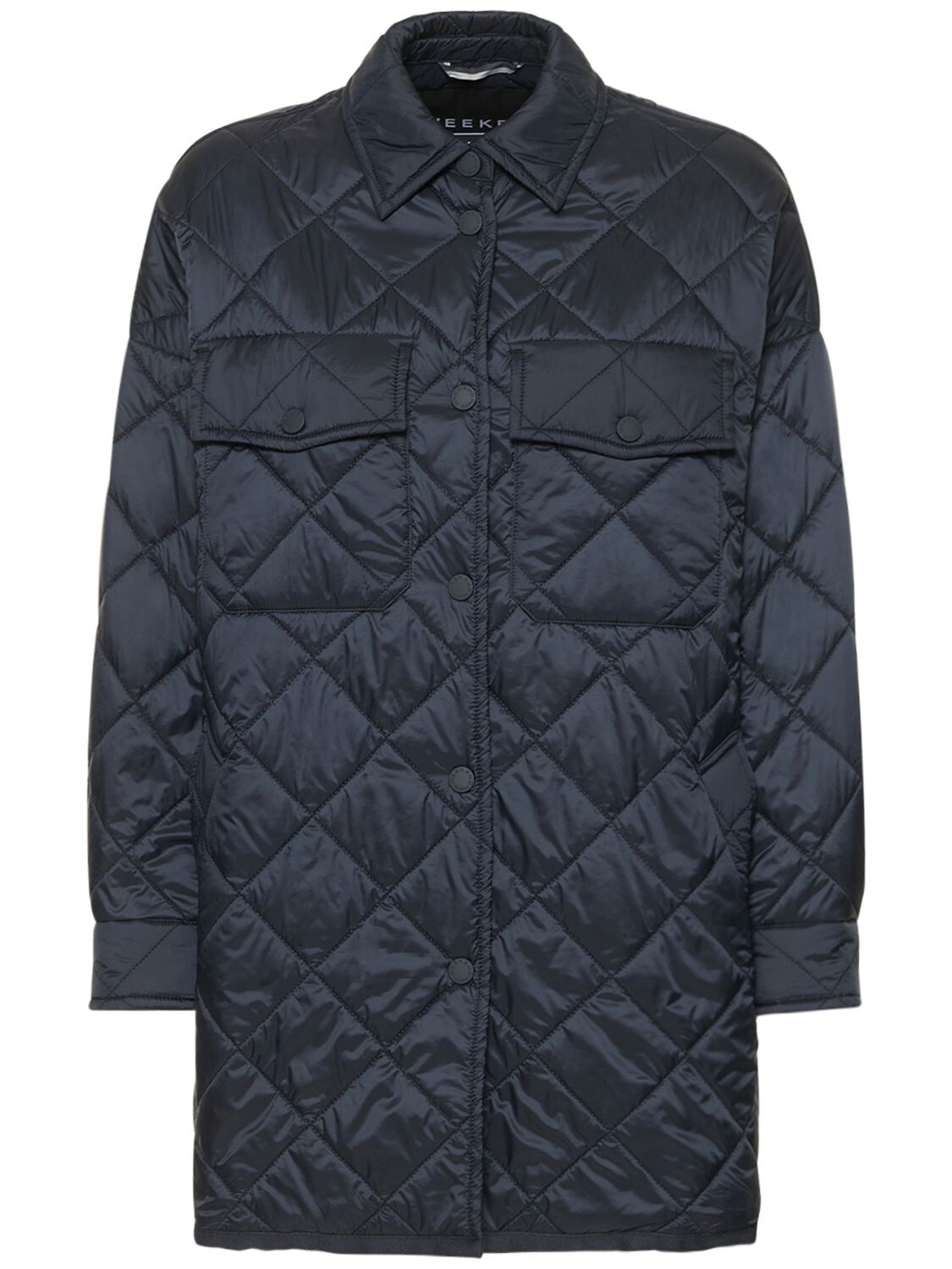 Weekend Max Mara - Burano waterproof quilted casual jacket - Blue ...