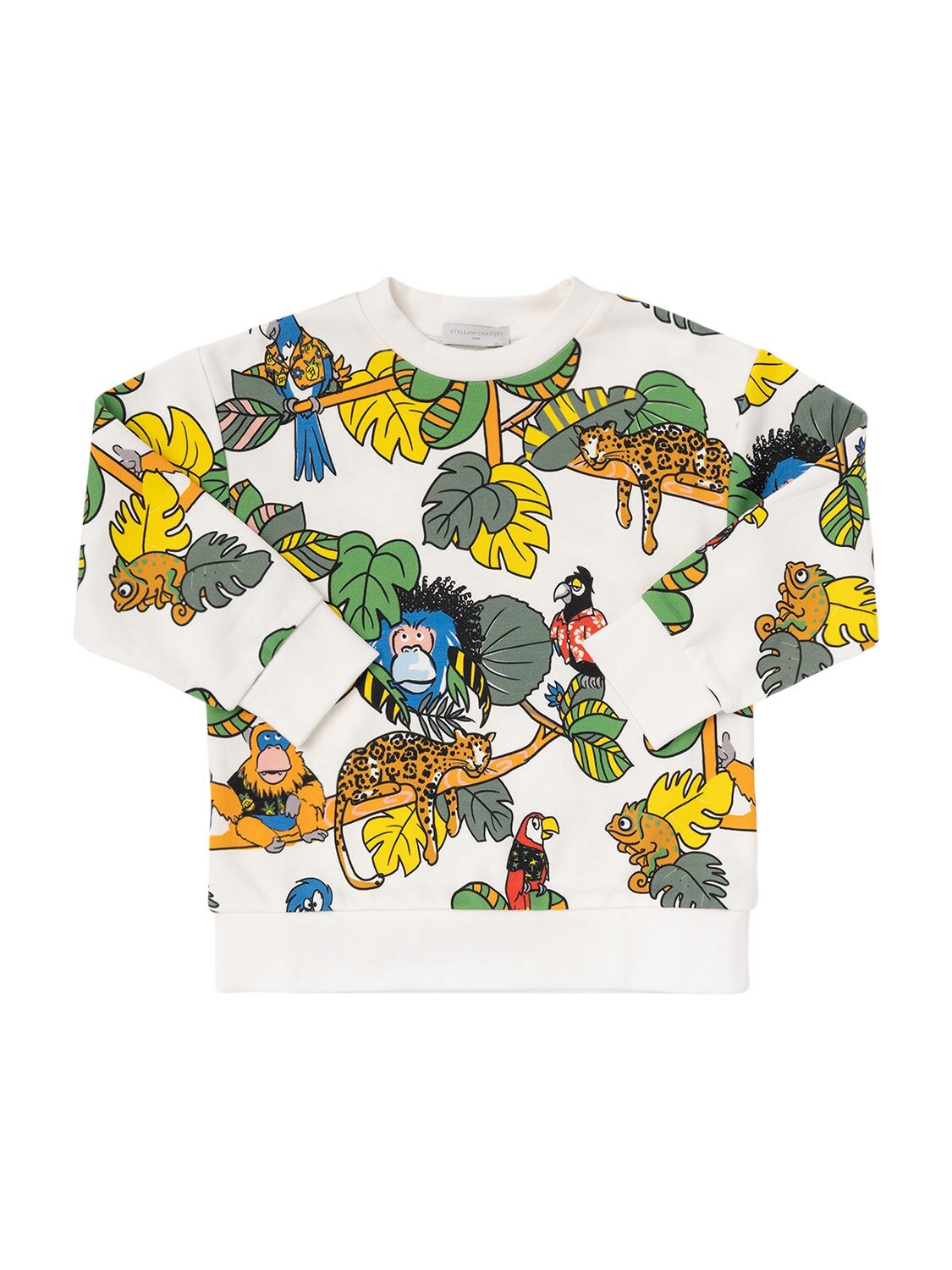 Jungle Print Organic Cotton Sweatshirt – KIDS-BOYS > CLOTHING > SWEATSHIRTS