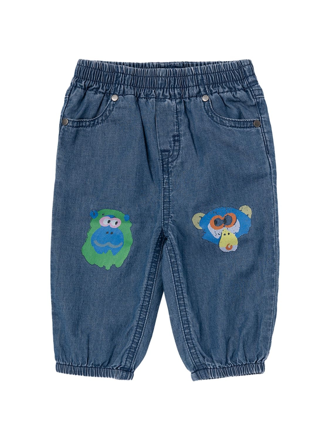 Printed Organic Cotton Chambray Pants – KIDS-BOYS > CLOTHING > JEANS