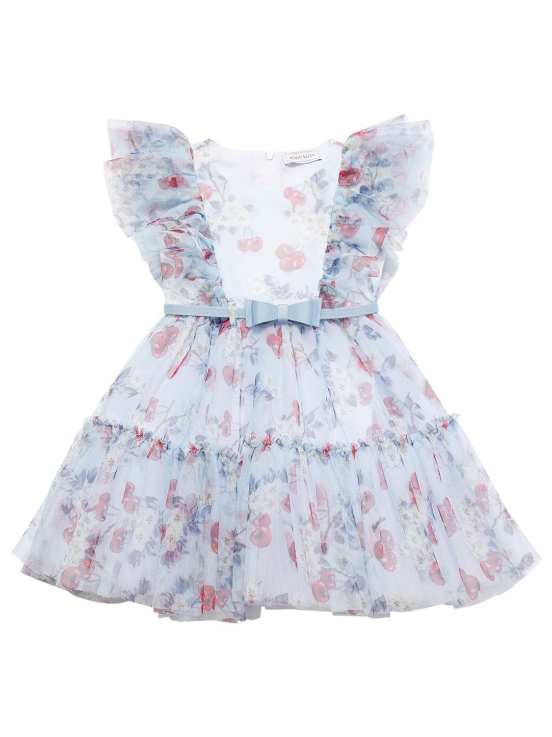 Cherry Printed Tulle Dress – KIDS-GIRLS > CLOTHING > DRESSES