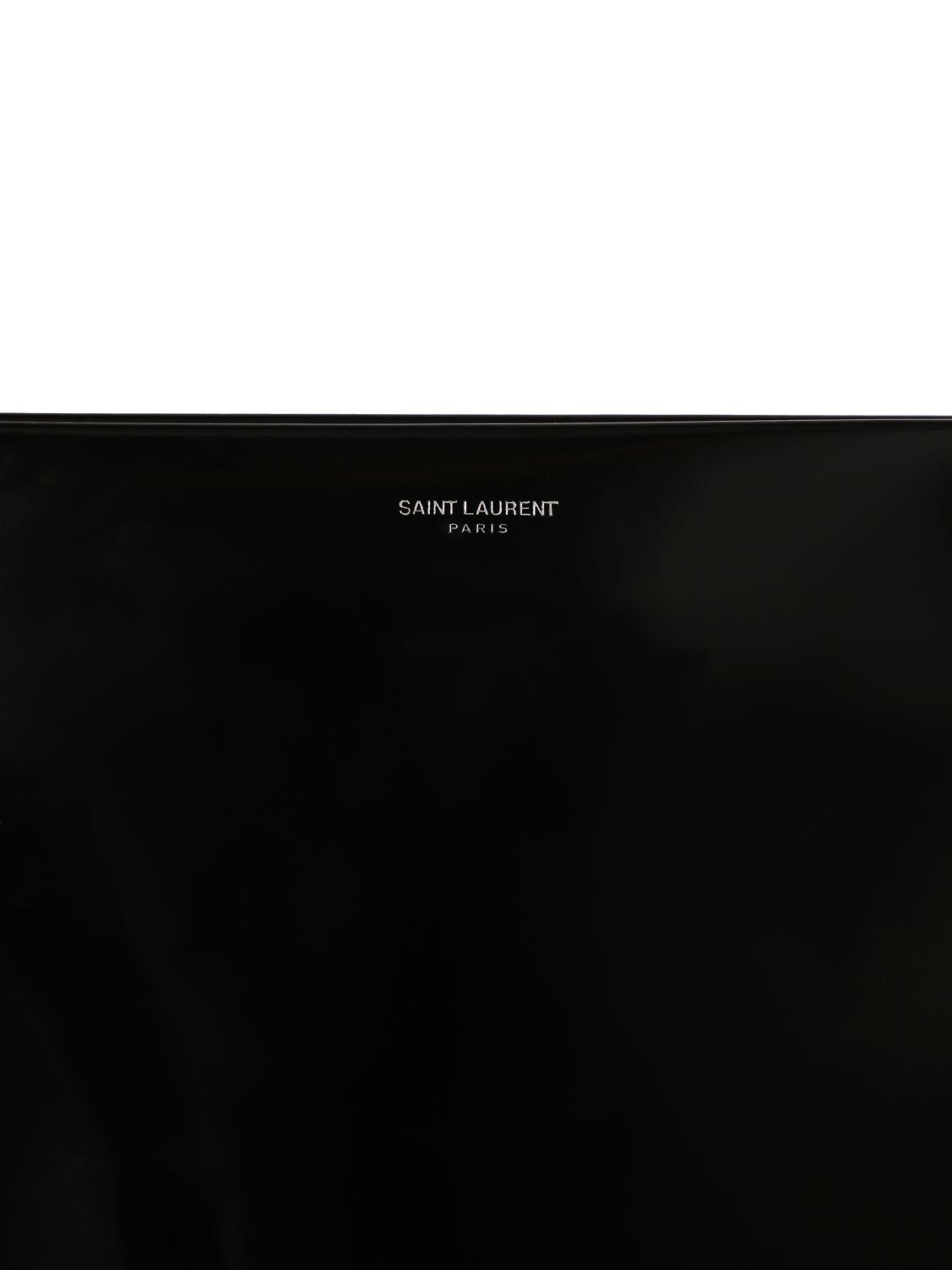 Shop Saint Laurent Suzanne Brushed Leather Bucket Bag In Black