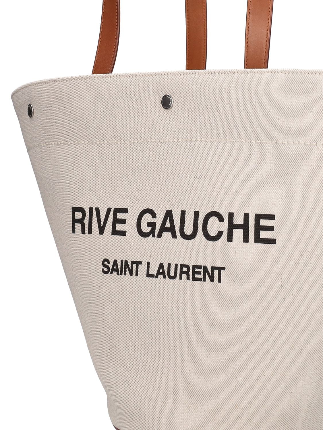 Saint Laurent Cabas YSL Rive Gauche Wing Tote Bag