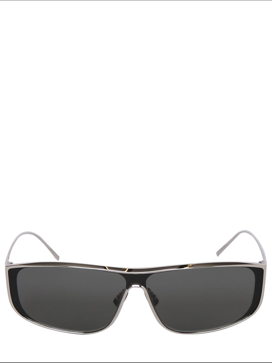 Saint Laurent Sl 605 Luna Metal Sunglasses In Silver,grey