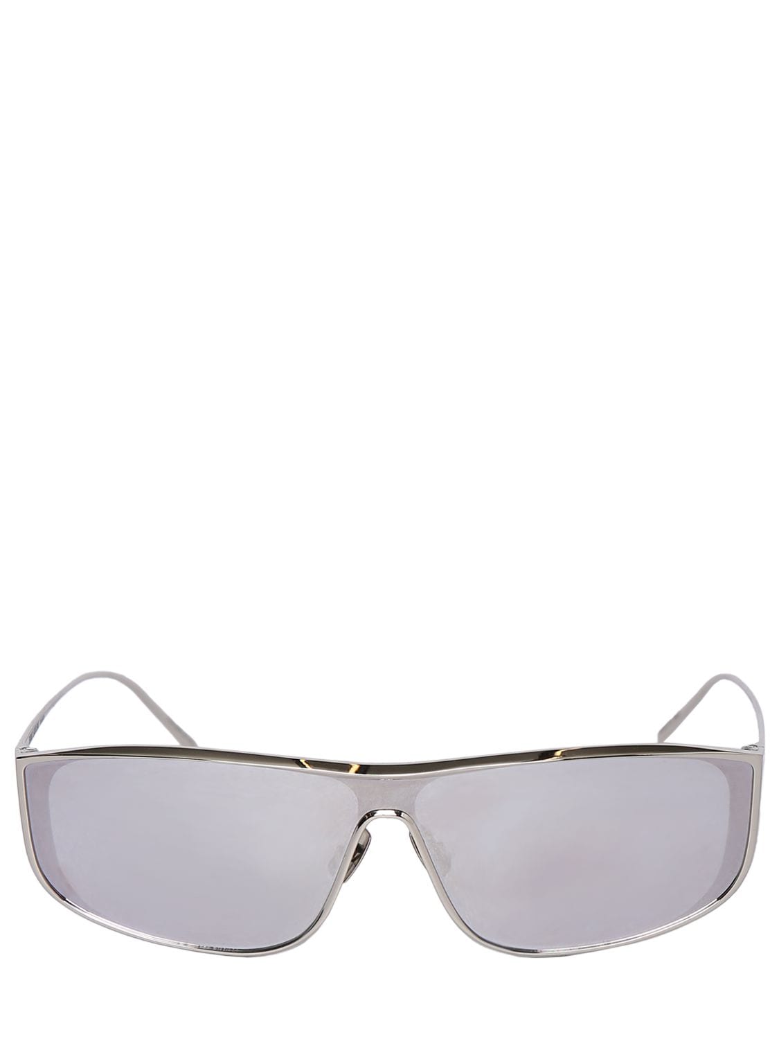 Saint Laurent Luna Metal Sunglasses In Silver