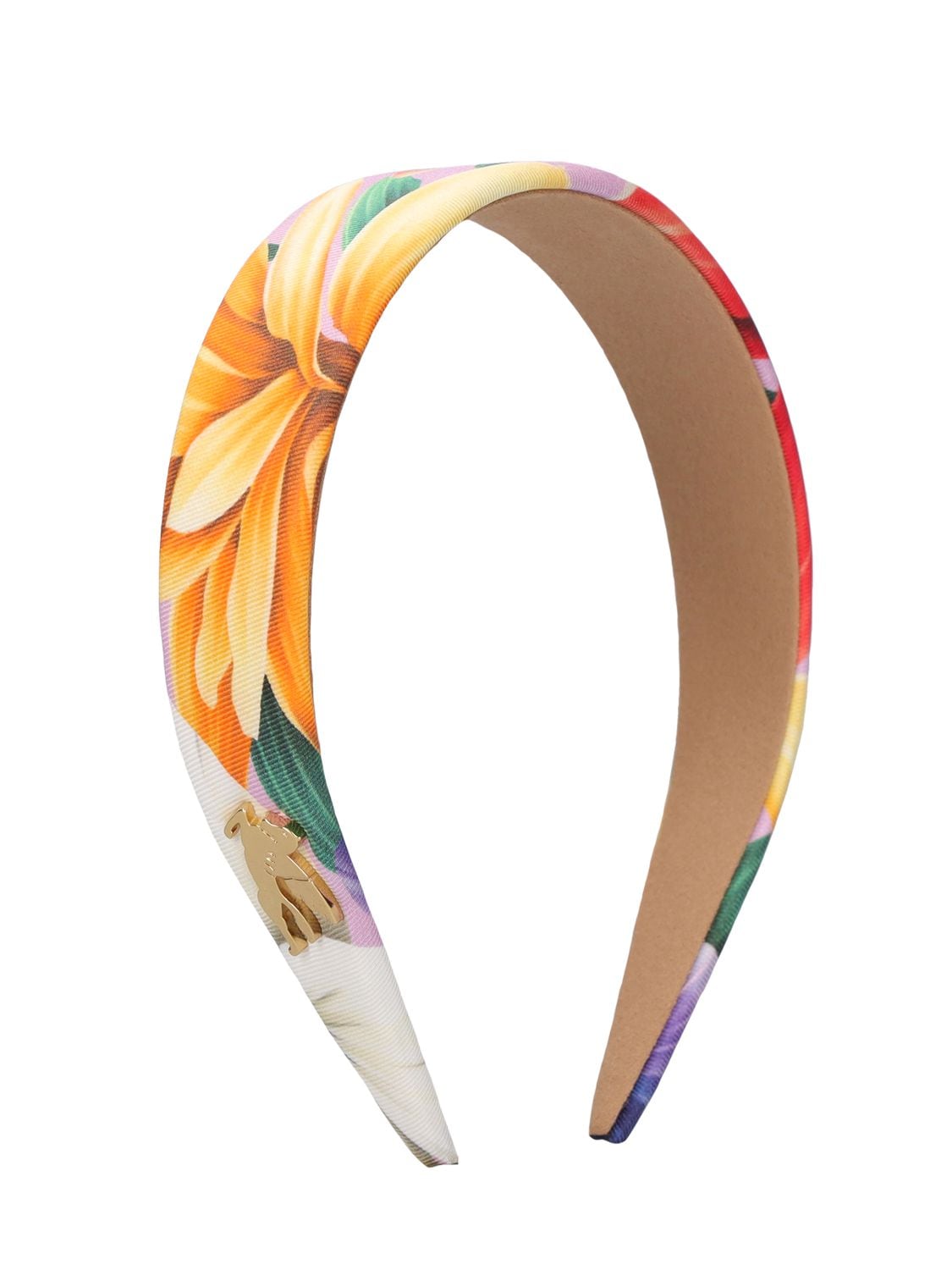 Etro Flower Large Silk Headband In Multicolor