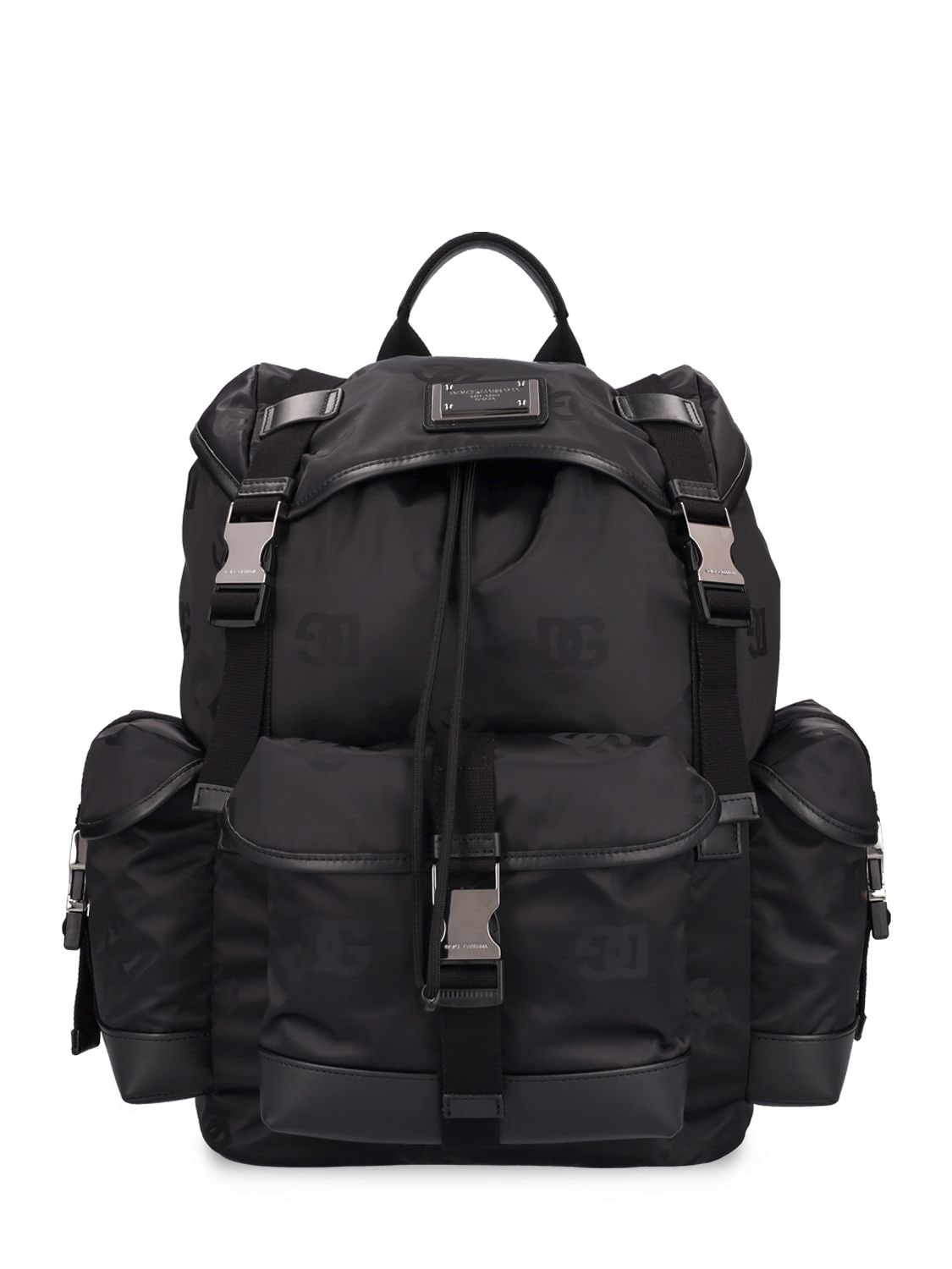 Logo Plaque Nylon Backpack – MEN > BAGS > BACKPACKS