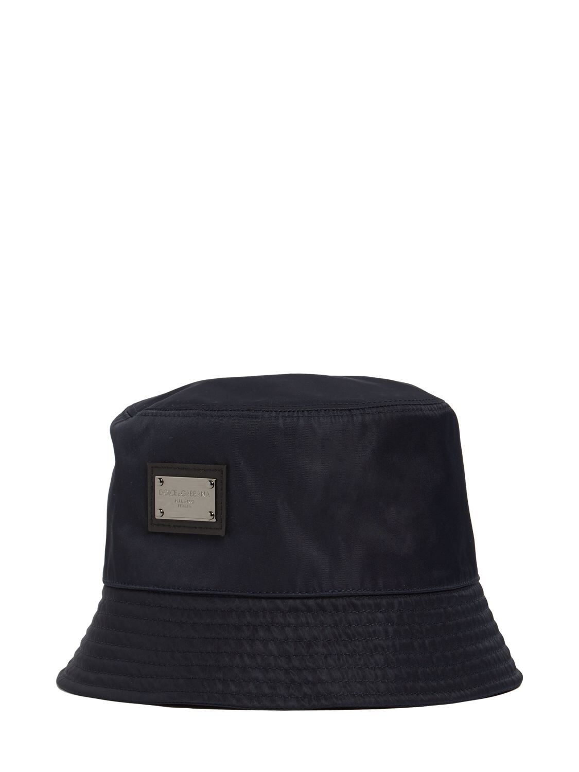 Shop Dolce & Gabbana Nylon Bucket Hat In Black